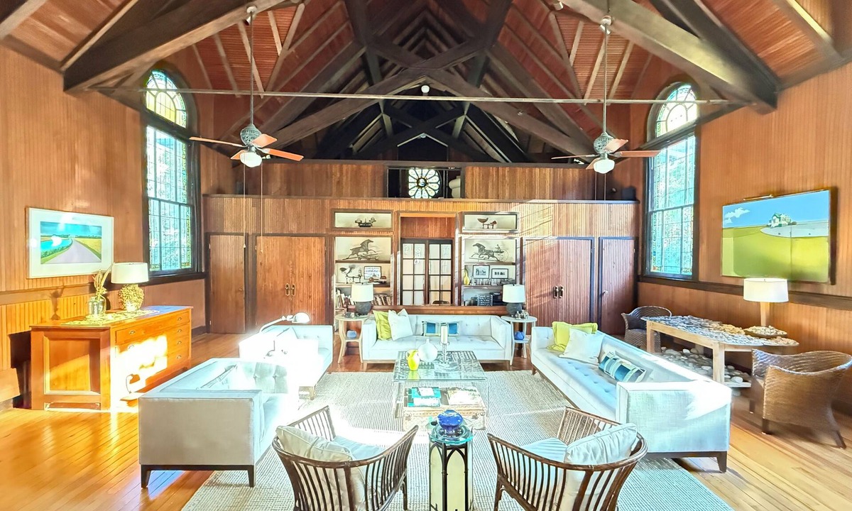 Lake Michigan Beach House | 1800's Church, Restored And Converted To A Designers Private Beach Retreat