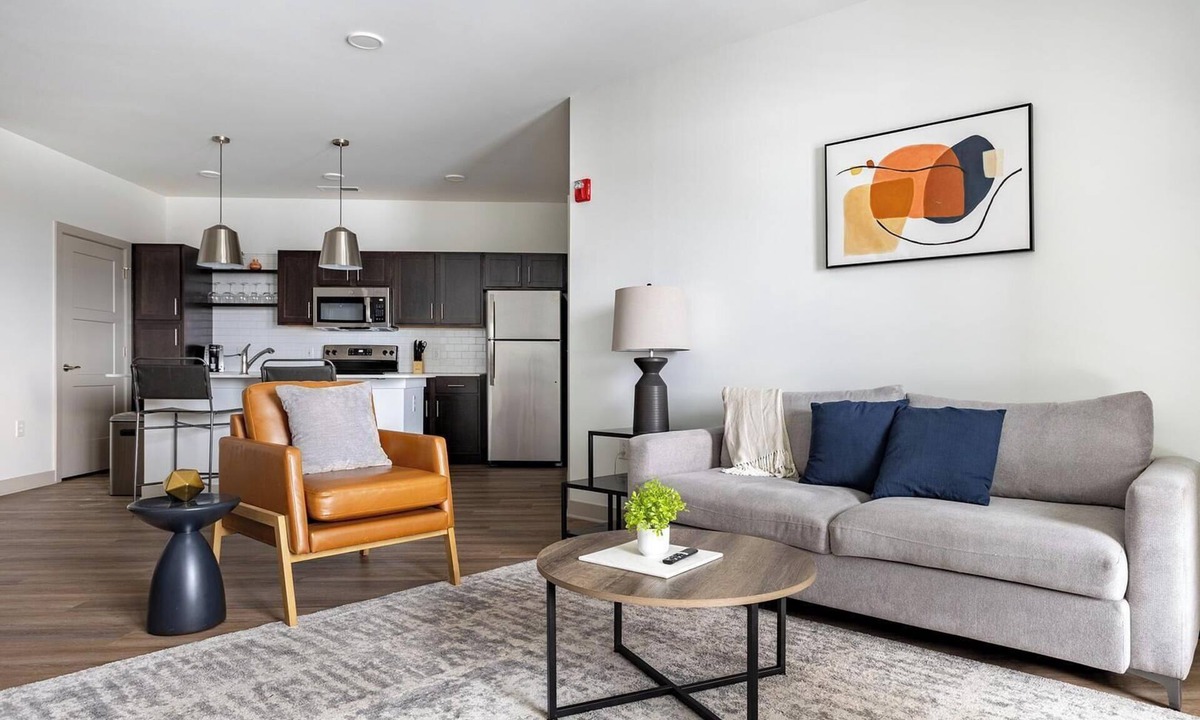 McCordsville Apartment | Landing | Modern 2BD, Pool, Rooftop Lounge