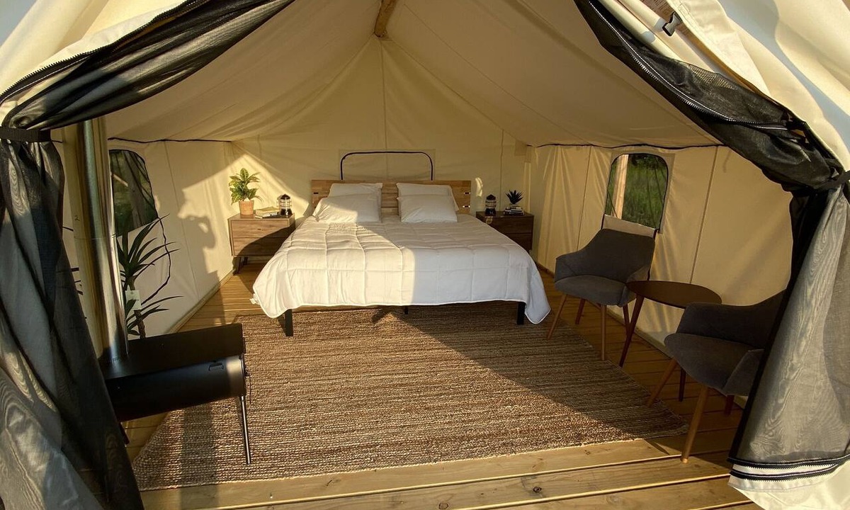 South Haven RV Rental | Luxury Safari Tent in South Haven Michigan, Off Map Glamping