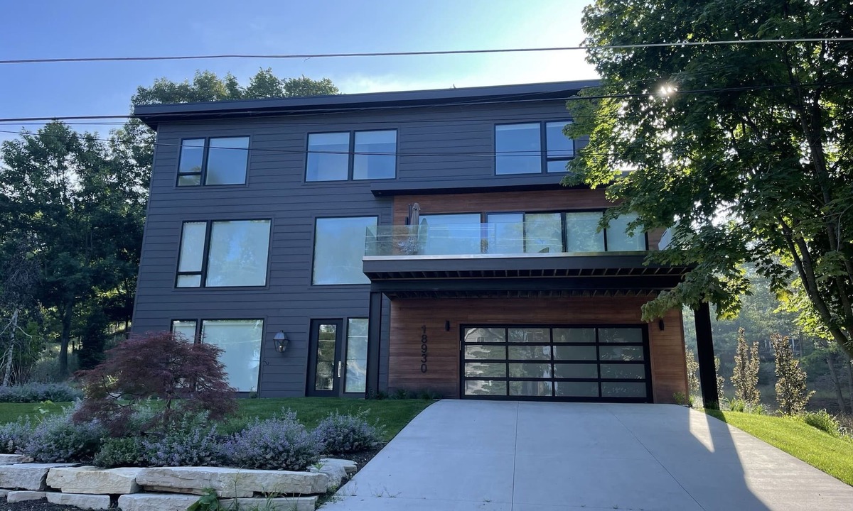 Ferrysburg House | Modern Lake House with Private Lake Michigan Beach Access