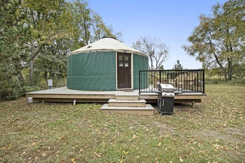 Sears Other | Secluded Off-Grid Yurt with Forest Views Near Trails in Sears, Michigan
