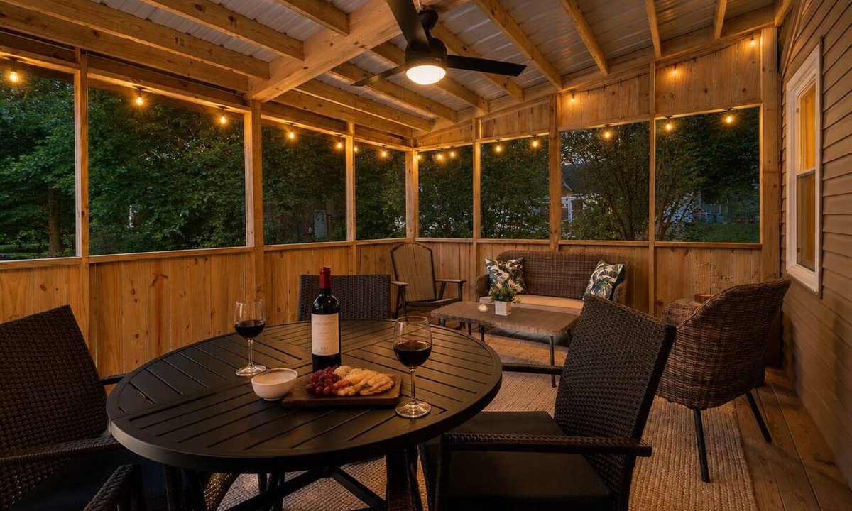 Paw Paw Lake House | Short Description: Lakewood Bungalow | Screened Porch 2 Baths Basement Hangout Walk to Lake Onsite Laundry