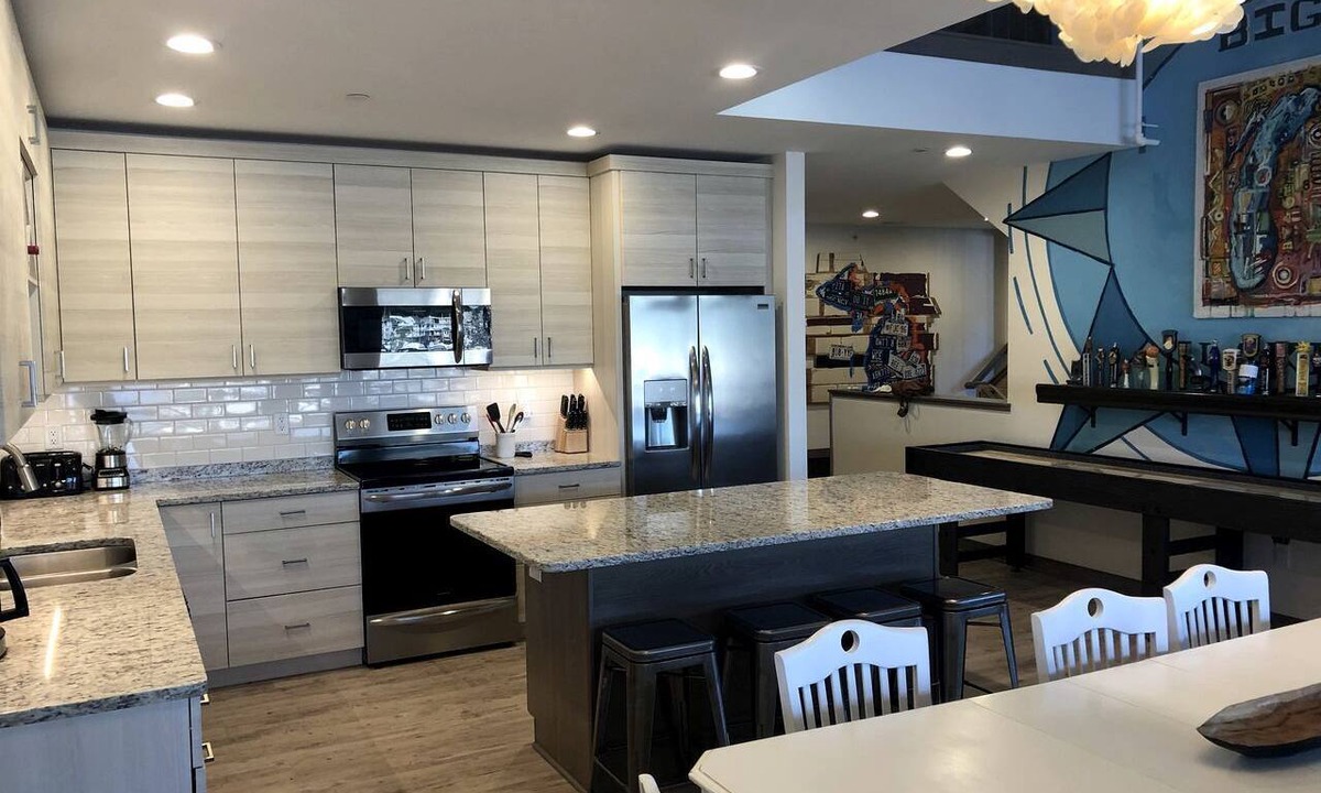 Macatawa House | Stylish Lakefront Loft with Marina Views at Eldean Shipyard near Macatawa, Michigan