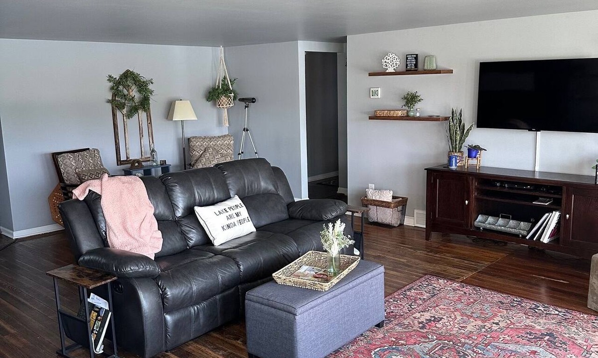 Plainwell House | Terrific 4-bedroom house and two bath available for rent on Pine Lake!