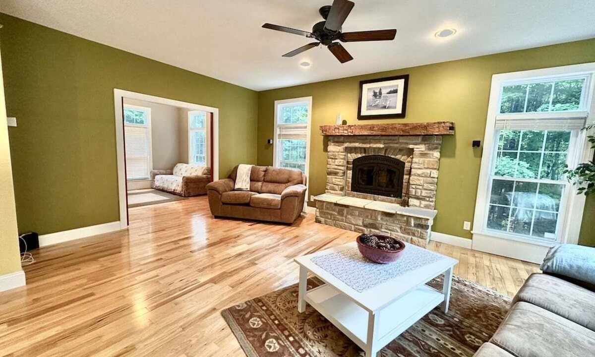 Webster House | Woodland Retreat w/Game Room, Fire Pit & King Suite