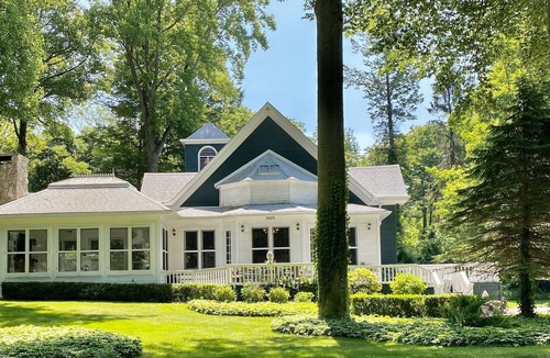 Lake Michigan Beach House | 1800's Church, Restored And Converted To A Designers Private Beach Retreat