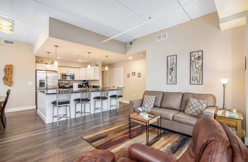 Manistee Condo | 2 bedroom Downtown Condo on the River Channel