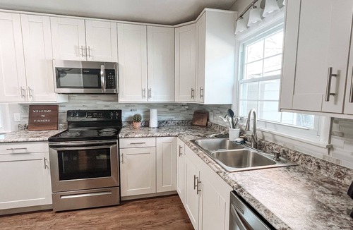 Fishers House | 4BR Downtown Fishers Oasis - Close to Everything. Pet Friendly!