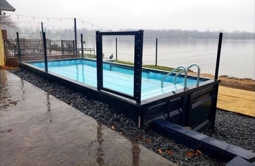 Lake Odessa House | 90° Heated Pool 2 Hot Tubs Sleeps 13