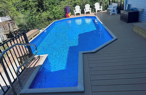 Miami Park Cottage | Amazing Lake views, semi private beach, private heated pool, hot tub & game room