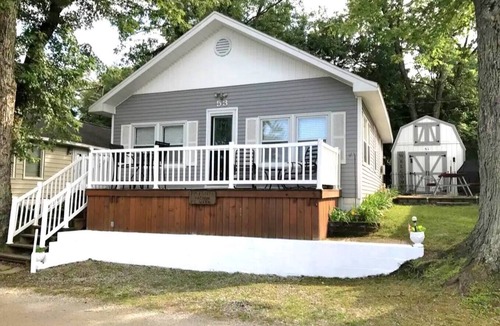 North Webster House | Backwater Lake Cottage | Tiki Bar & Paddleboat
