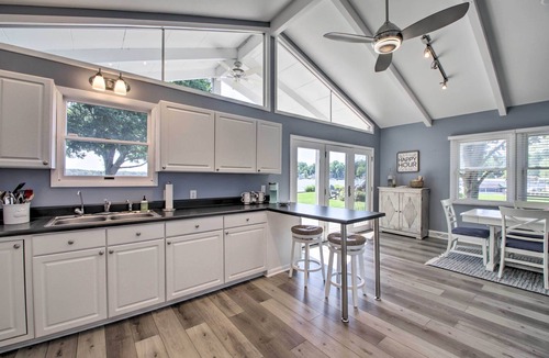 Sister Lakes House | Benton Harbor Lake House w/Dock & Fire Pit!