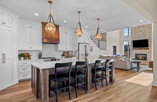 Clarkson House | Brand new 6BR luxury retreat in the Paradise Grove golf cart community near Nolin Lake. Enjoy a designer interior, hot tub, fire pit, private backyard, and fully equipped kitchen. Perfect for groups with ping pong, shuffleboard, and space to relax
