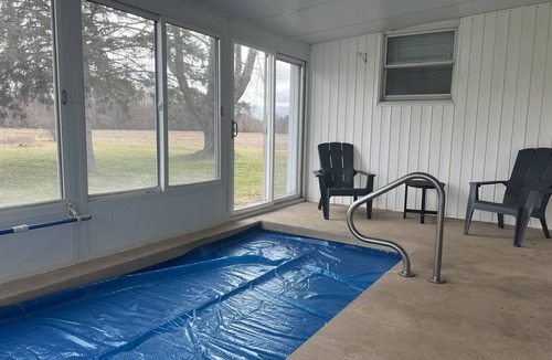 Kendall House | Charming farmhouse with 4 bedrooms, indoor pool, WiFi and AC in soothing Otsego
