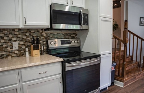 Wayne Apartment | Cheerful 2 bedroom home with indoor fireplace!