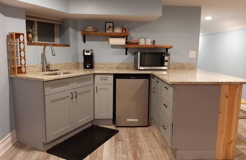 Hyde Park Apartment | Classic Rowhouse Den at U of Chicago
