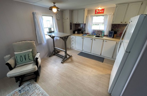 Laketon RV Rental | Cozy 2-bedroom campground @ peaceful Hill Lake Resort, Overlooking the lake.