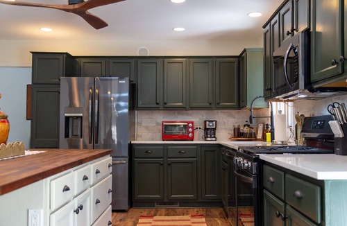 South Haven House | Creekside Cabin Walking Distance to Lake Michigan