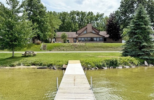 Fennville House | Here and Now - Hutchins Lake Access, Hot Tub, Game Room, Fireplace, Sunroom