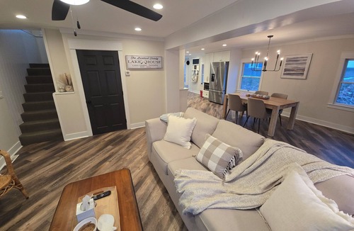 Angola House | Lake James Lakehouse Retreat w/Huge Deck, Dockspace, Great Views & room for 12!