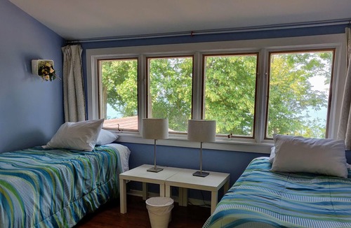 Riverside House | Lake Michigan Mansion and Coach House - Huge Yard - Private Stairs to Lake