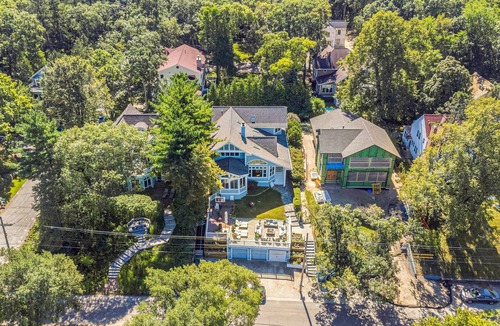 Michiana House | Lakefront getaway with lake views, private pool, game room & custom golf cart