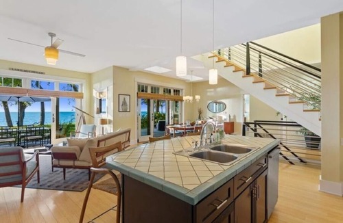 Lake Michigan Beach House | Lakefront Home with Semi-Private Beach & Sunset Views; Hot tub & Pool