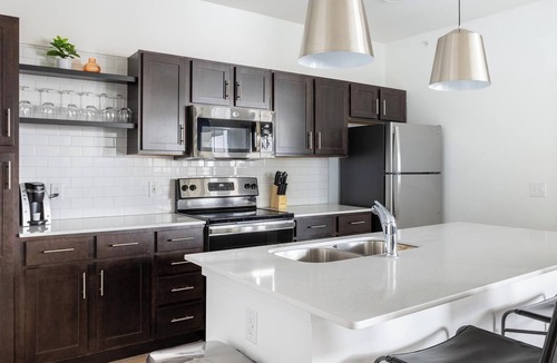 McCordsville Apartment | Landing | Modern 2BD, Pool, Rooftop Lounge