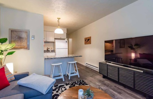 Bloomington Apartment | Maple Row Apartment: Perfect for Game Day!