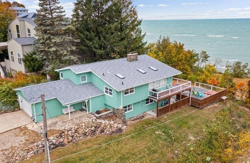 Michiana House | MICHIANA: Incredible lake views, hot tub, fireplace and beach access.