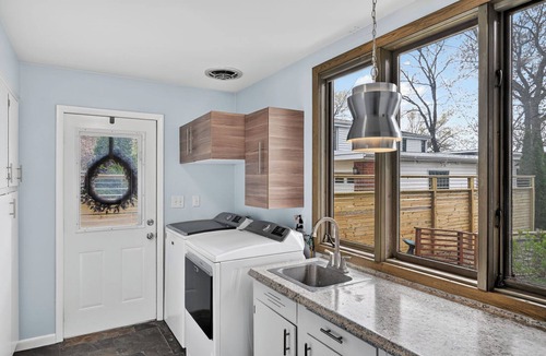 Battle Creek House | Mid-Century Lake House; Hot Tub, Dock, Sleeps 12