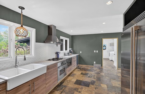 Battle Creek House | Mid-Century Lake House; Hot Tub, Dock, Sleeps 12