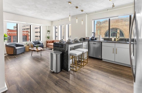 Wholesale District Apartment | Modern Double Unit in the Heart of Indianapolis