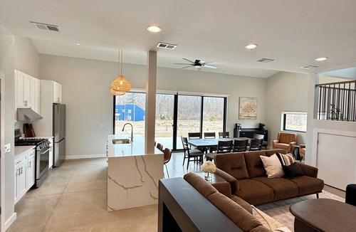 Stevensville House | Newly Built Dune Lake Retreat, Pool, Hot Tub, Fire Pit, 10 m Beach, 90m Chicago