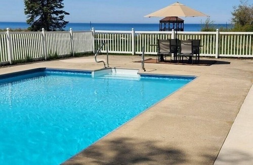 Norton Shores House | Paradise Lake Michigan Beach home with inground pool, hot tub, sleeps 20