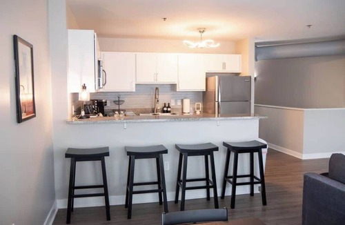 Wholesale District Apartment | Penthouse 2BR Downtown Indy w/Private Patio