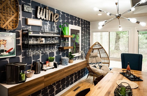 South Haven House | Private South Haven Retreat: Wooded Surround, Walk to Beach