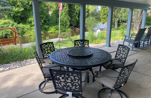 Grayling House | Riverfront & Walkable! Ausable Riverfront & Steps to Downtown Breweries/Shops