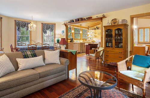 Fennville Cottage | Secluded lakefront cottage with sweeping views, huge deck, washer/dryer, & WiFi
