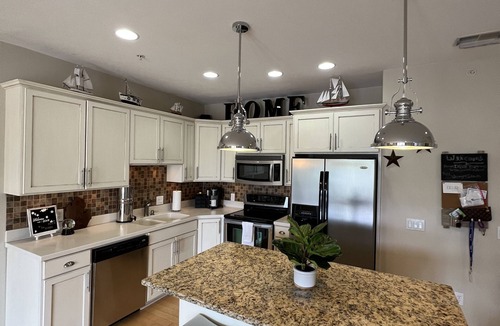 Spring Lake Condo | Stay Steps from the Water: Pool Access & Impeccably Styled Condo