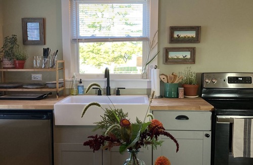 Thayer Cottage | The Cottage at Locavore Farm 32-Acre Prairie, Pond & Farm-to-Table Stay