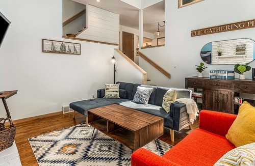 Shorewood-Tower Hills-Harbert House | Updated home with private hot tub, firepit & outdoor space - near Warren Dunes