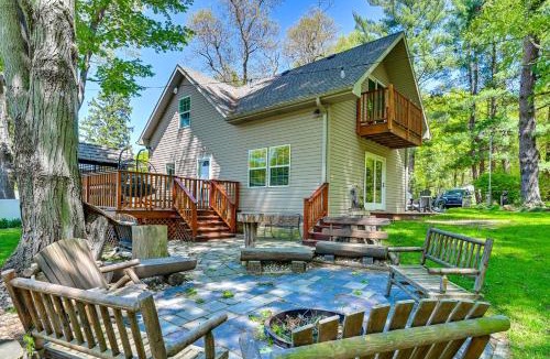Lake Michigan Beach House | Walk to the Beach: Pet Friendly w/Fire Pit!