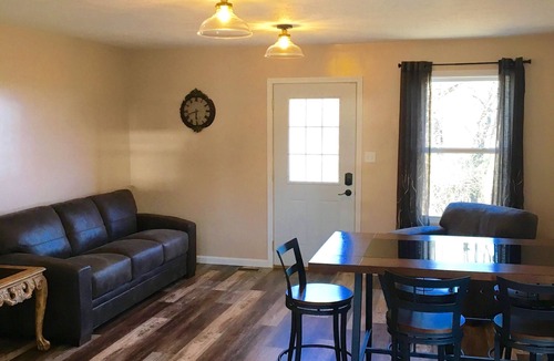 Attica Cabin | Winched Inn - Two Bedroom Luxury Cabin w/Tree Line and Bordered by a Stream