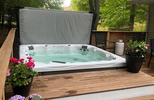 Paw Paw Lake House | Woodsy Oasis w/HOT TUB & Game Room!