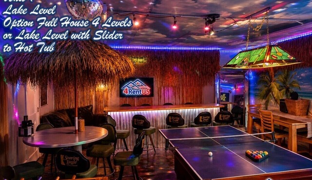 Campau Lake Escape |1 of 4 levels | Hot tub karaoke game room