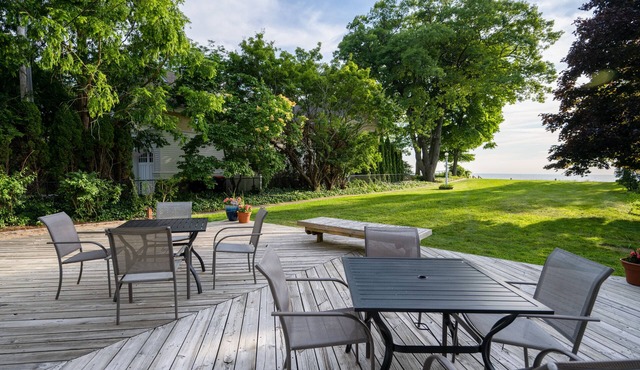 Lake Michigan Farmhouse - Lakefront with Private Beach