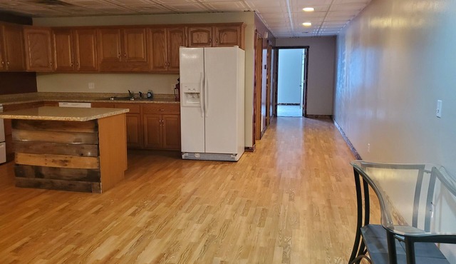 Private apartment above a craft brewery.