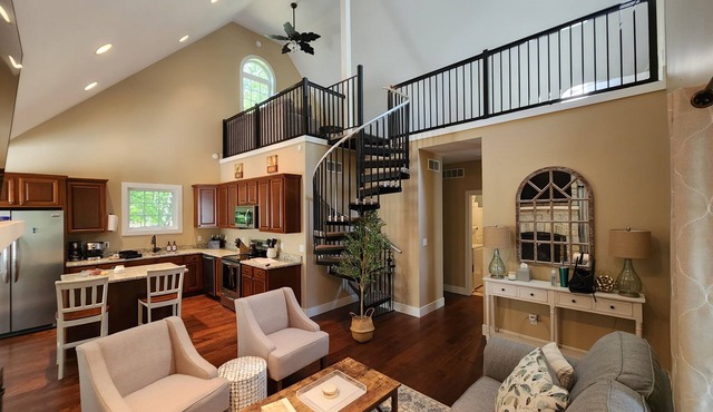 Private Home w/Fireplace & Golf Cart on Wooded Lot Near Lake Michigan Beaches