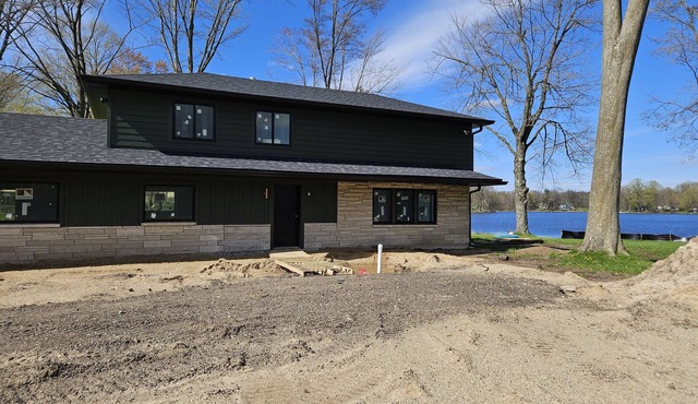 Restored 1960s Inn on the lake.